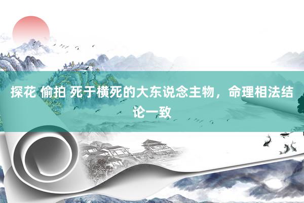探花 偷拍 死于横死的大东说念主物，命理相法结论一致